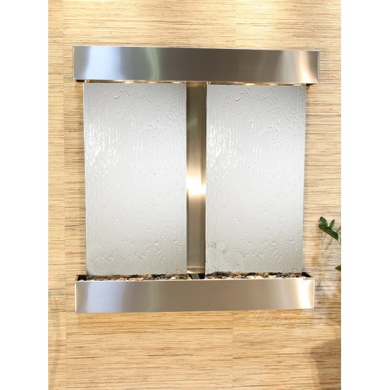 Aspen Falls-Square-Stainless Steel-Silver Mirror