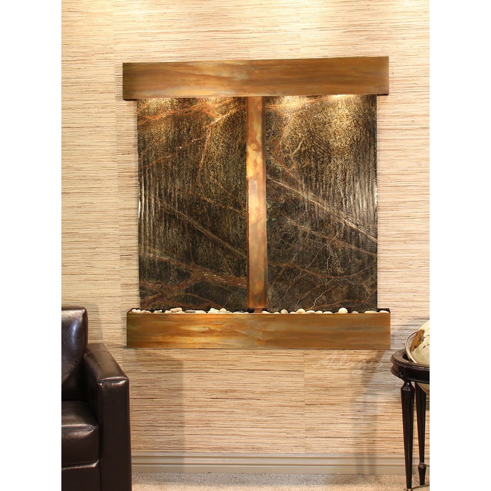 Aspen Falls-Square-Rustic Copper-Green Marble