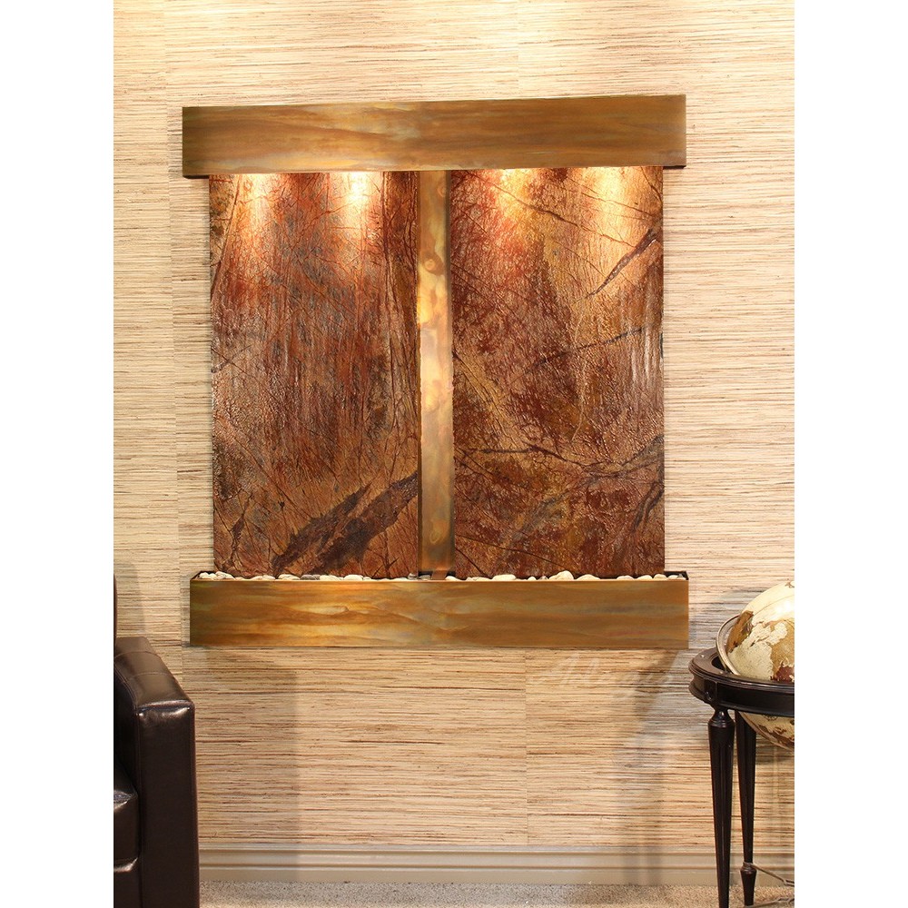 Aspen Falls-Square-Rustic Copper-Brown Marble