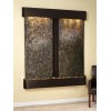 Cottonwood Falls-Round-Blackened Copper-Green Natural Slate