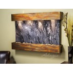 Sunrise Springs-Square-Rustic Copper-Black Spider Marble