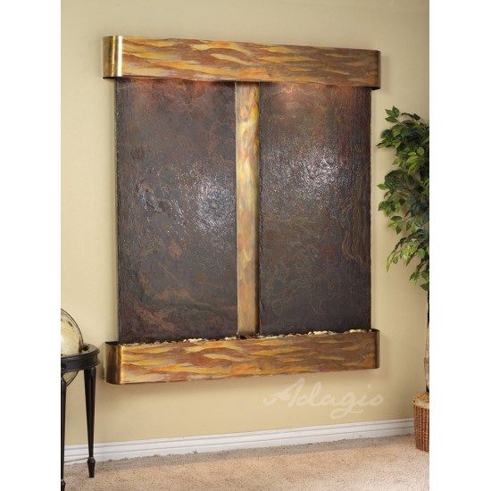 Cottonwood Falls-Round-Rustic Copper-Multi-Color Natural Slate