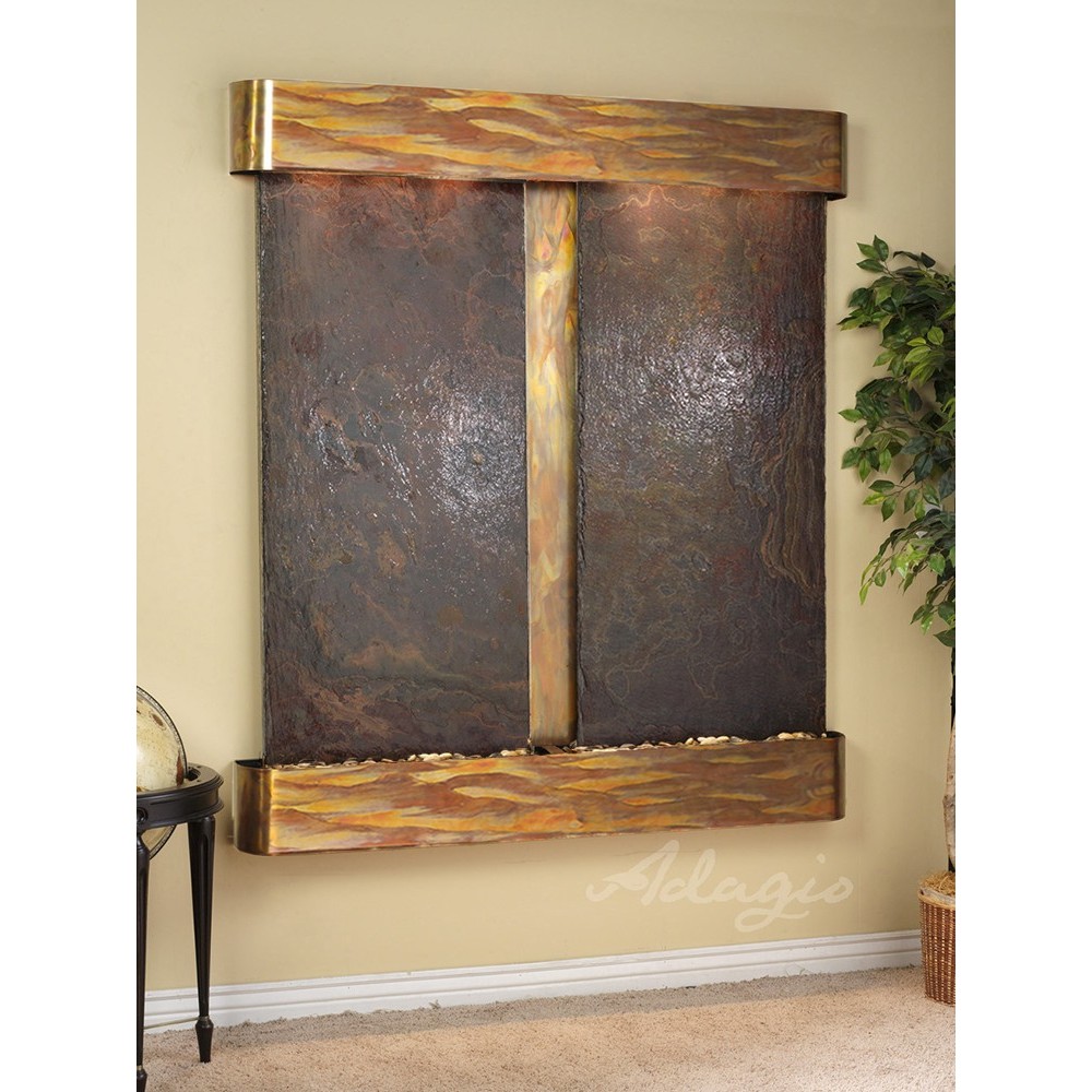 Cottonwood Falls-Round-Rustic Copper-Multi-Color Natural Slate