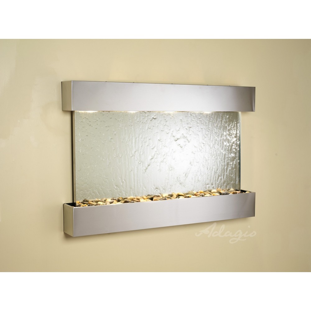 Sunrise Springs-Square-Stainless Steel-Silver Mirror