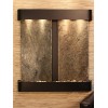 Aspen Falls-Round-Blackened Copper-Green Natural Slate