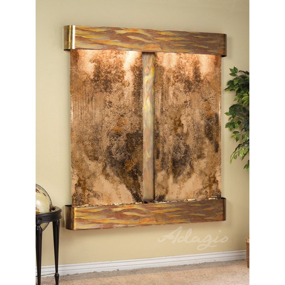 Cottonwood Falls-Round-Rustic Copper-Magnifico Travertine