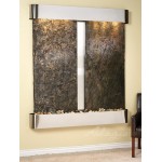 Cottonwood Falls-Round-Stainless Steel-Green Natural Slate