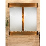 Aspen Falls-Round-Rustic Copper-Silver Mirror