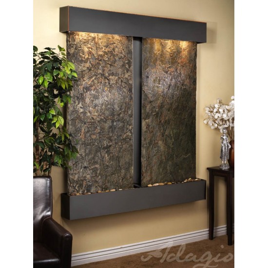 Cottonwood Falls-Square-Blackened copper-Green Natural Slate