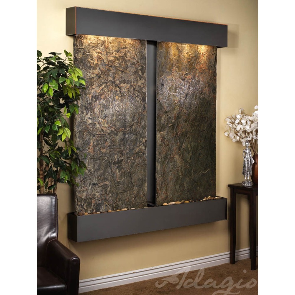 Cottonwood Falls-Square-Blackened copper-Green Natural Slate