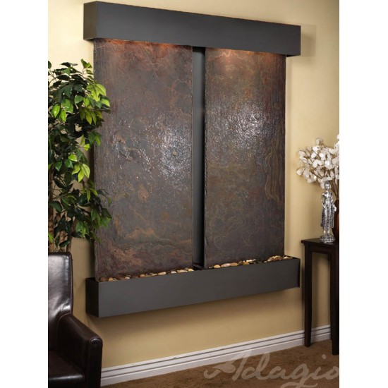 Cottonwood Falls-Square-Blackened copper-Multi-Color Natural Slate