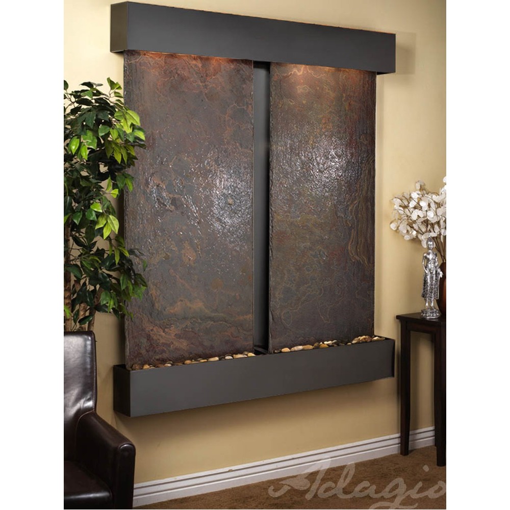 Cottonwood Falls-Square-Blackened copper-Multi-Color Natural Slate