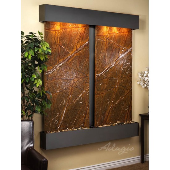 Cottonwood Falls-Square-Blackened copper-Brown Marble