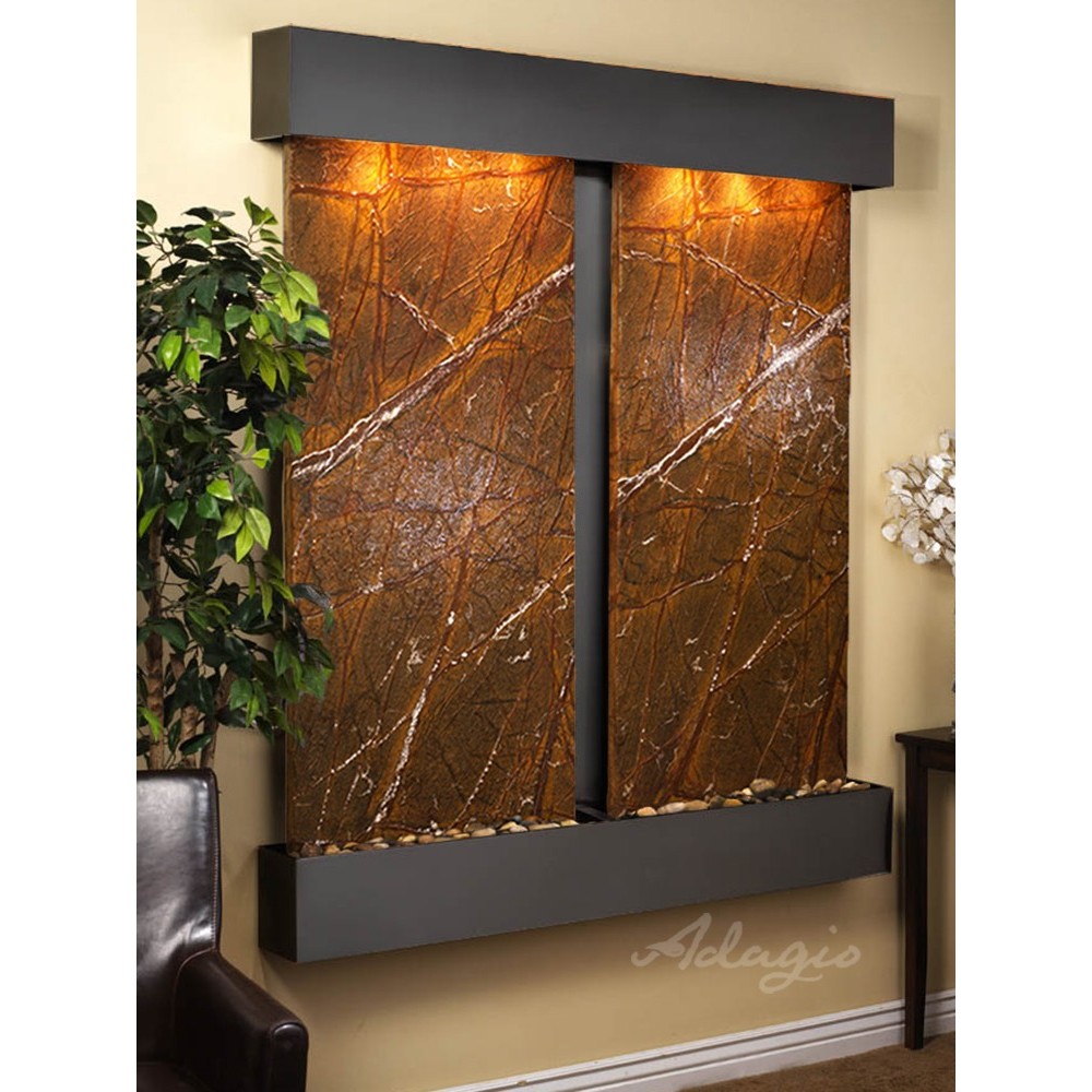 Cottonwood Falls-Square-Blackened copper-Brown Marble