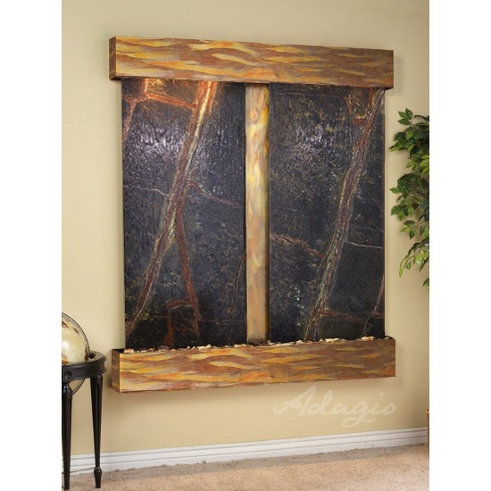 Cottonwood Falls-Square-Rustic Copper-Green Marble