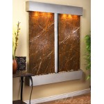 Cottonwood Falls-Square-Stainless Steel-Brown Marble