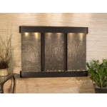 Olympus Falls-Round-Blackened Copper-Multi-Color Natural Slate