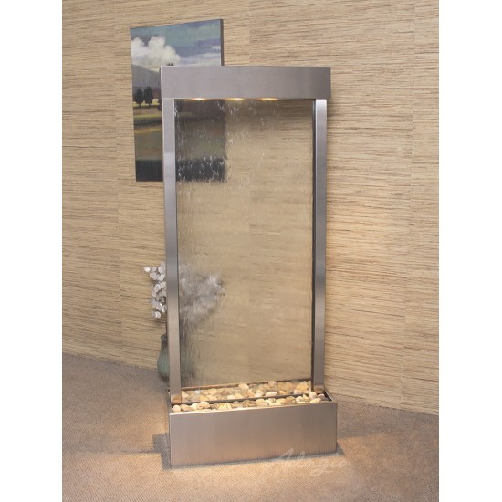 Harmony River-Center Mount -Stainless Steel-Clear-Glass