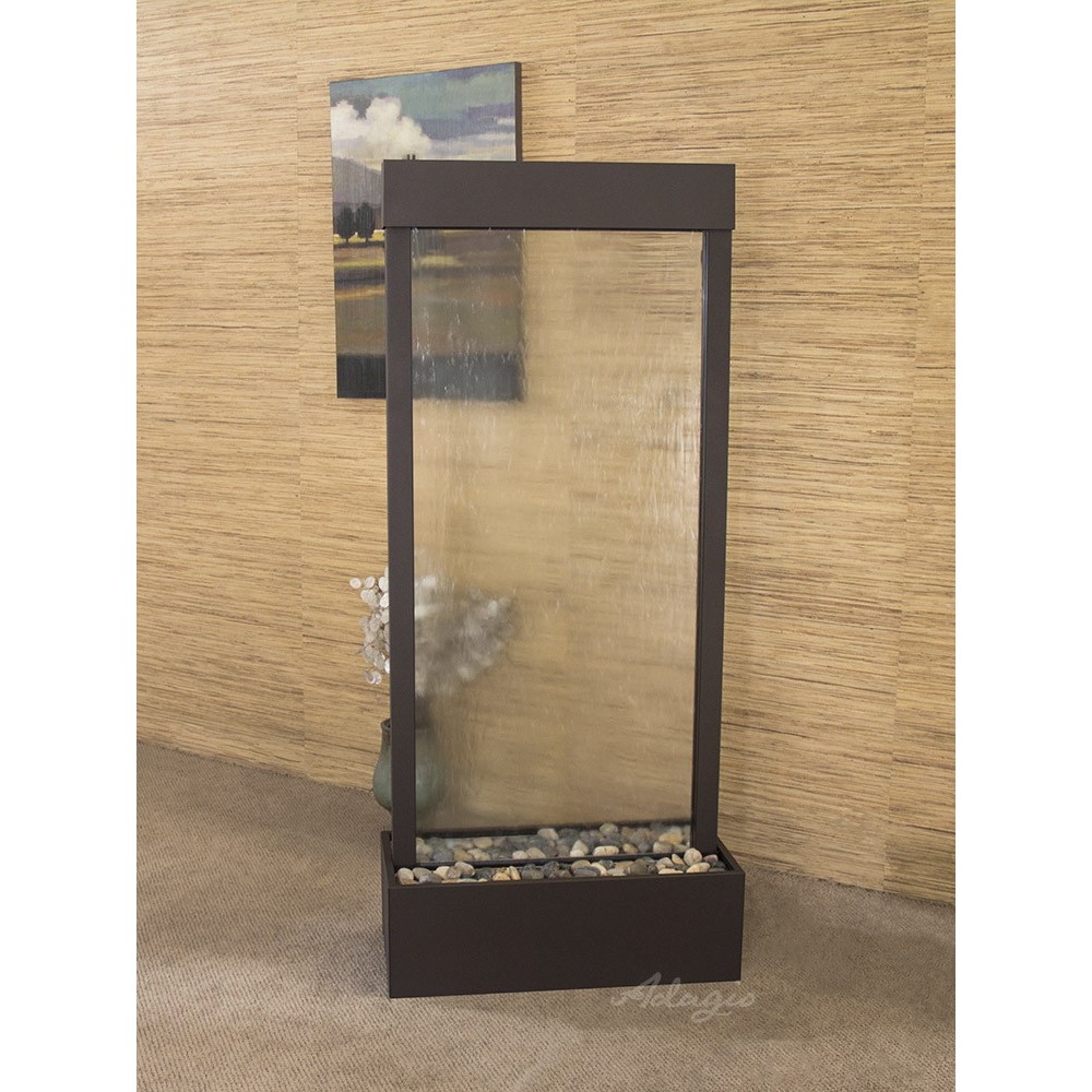 Harmony River-Center Mount -Antique Bronze-Clear-Glass