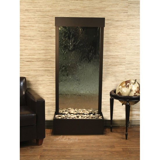 Harmony River -Flush Mount-Antique Bronze-Silver-Mirror