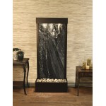 Harmony River -Flush Mount-Antique Bronze-Black-Marble