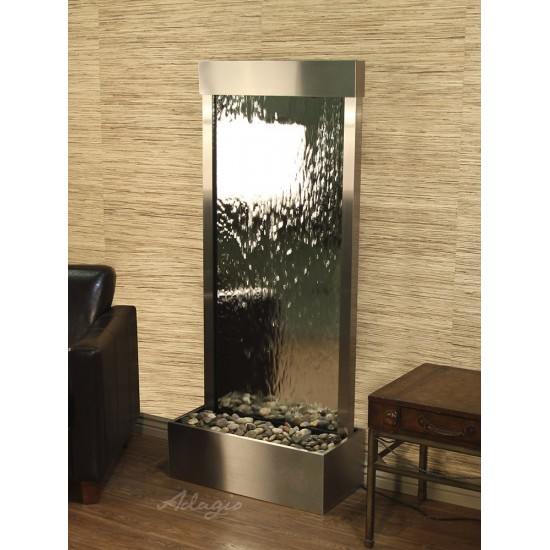 Harmony River -Flush Mount-Stainless Steel-Silver-Mirror