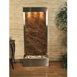 Harmony River -Flush Mount-Stainless Steel-Brown-Marble
