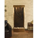 Harmony River -Flush Mount-Rustic Copper-Green-Marble