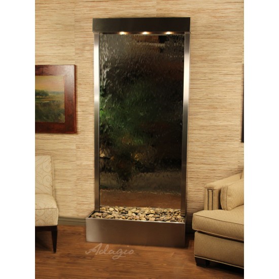 Tranquil River-Flush Mount-Stainless Steel-Silver-Mirror