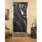 Tranquil River-Flush Mount-Stainless Steel-Black-Marble