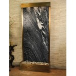 Tranquil River-Flush Mount-Rustic Copper-Black-Marble