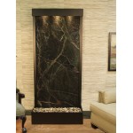 Tranquil River-Flush Mount-Antique Bronze-Green-Marble