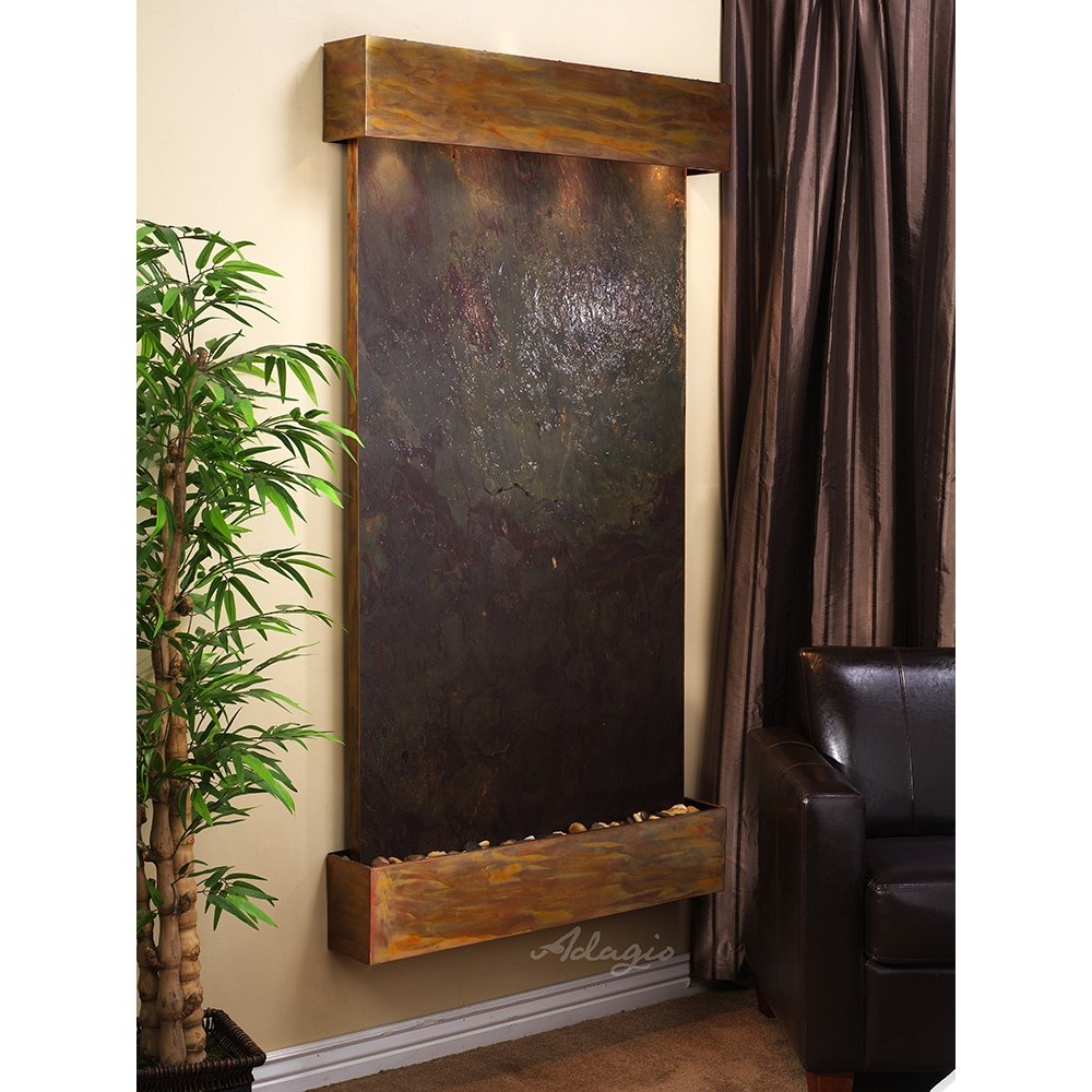 Summit Falls -Square-Rustic Copper-Multi-Color-Featherstone