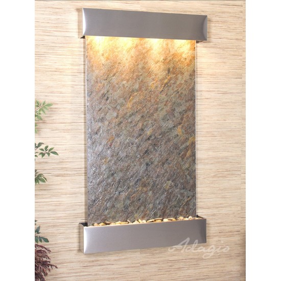 Summit Falls -Square-Stainless Steel-Green-Featherstone