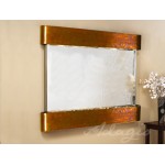 Teton Falls -Round -Rustic Copper-Silver-Mirror