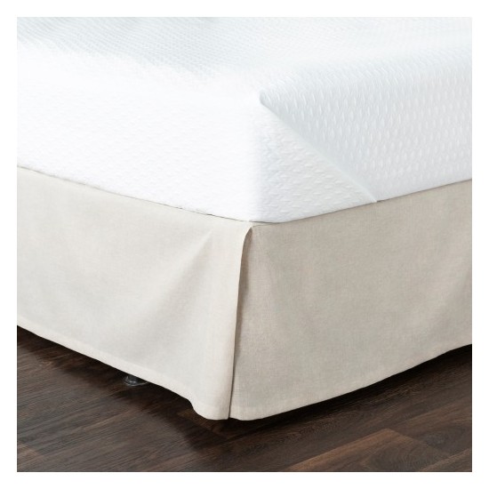 Surya Peyton PTSKT-1001 60"W x 80"L x 15"DL Queen Bed Skirt