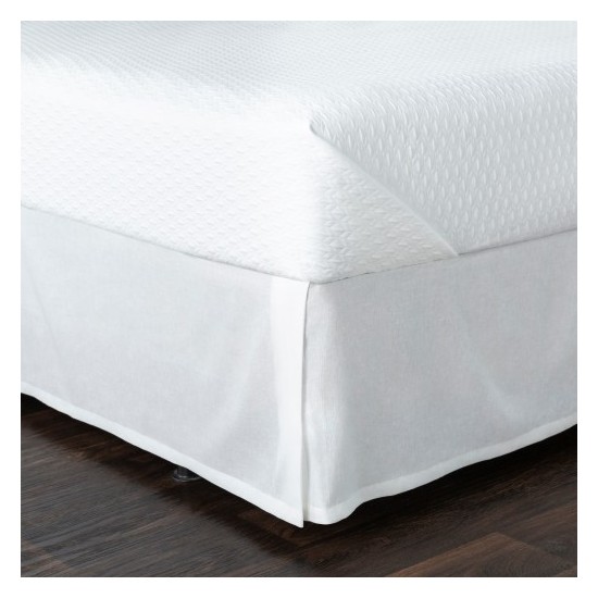 Surya Peyton PTSKT-1002 60"W x 80"L x 15"DL Queen Bed Skirt