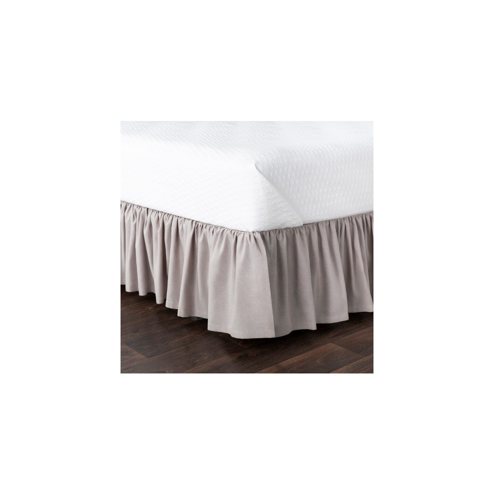 Surya Peyton Ruffle RLSKT-1001 78"W x 80"L x 15"DL King Bed Skirt Surya Peyton Ruffle RLSKT-1001 78"W x 80"L x 15"DL King Bed Skirt