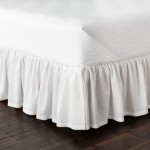 Surya Peyton Ruffle RLSKT-1002 60"W x 80"L x 15"DL Queen Bed Skirt