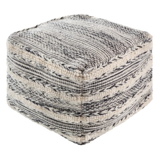 Surya Kimba KBPF-001 14"H x 20"W x 20"D Pouf