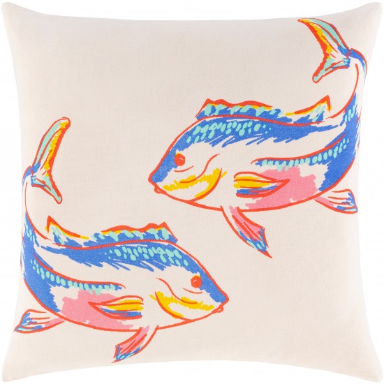 Surya Sea Life SLF-010 18" x 18" Pillow Cover