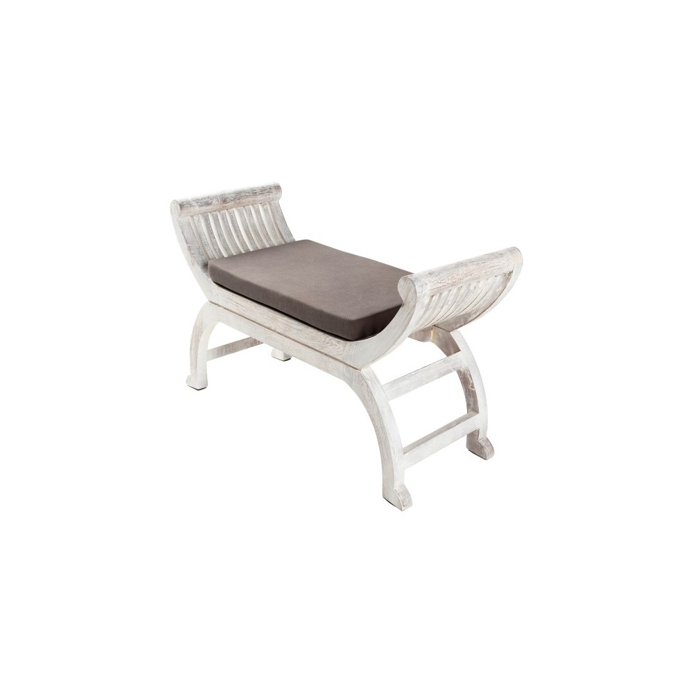 Surya Brittany BIY-001 22"H x 36"W x 14"D Upholstered Bench