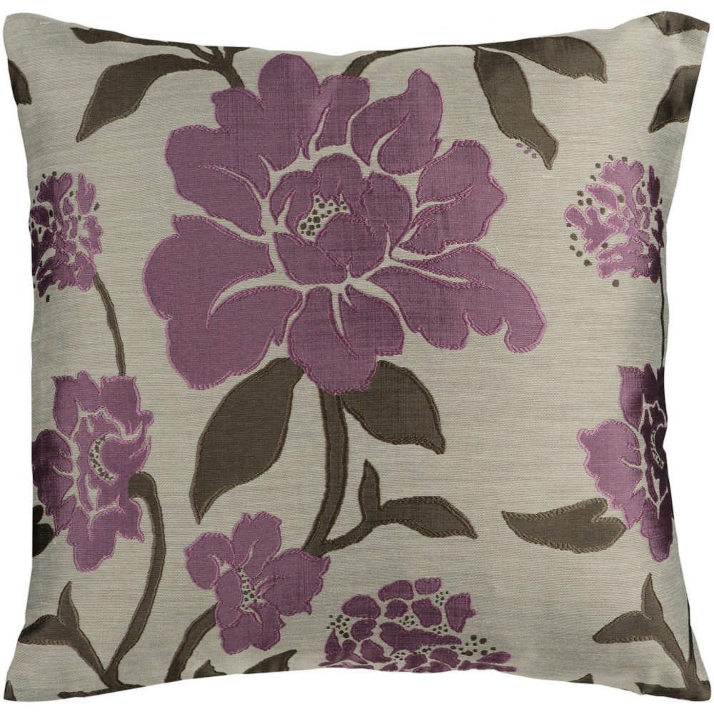 Surya Blossom HH-048 18" x 18" Pillow Cover Surya Blossom HH-048 18" x 18" Pillow Cover