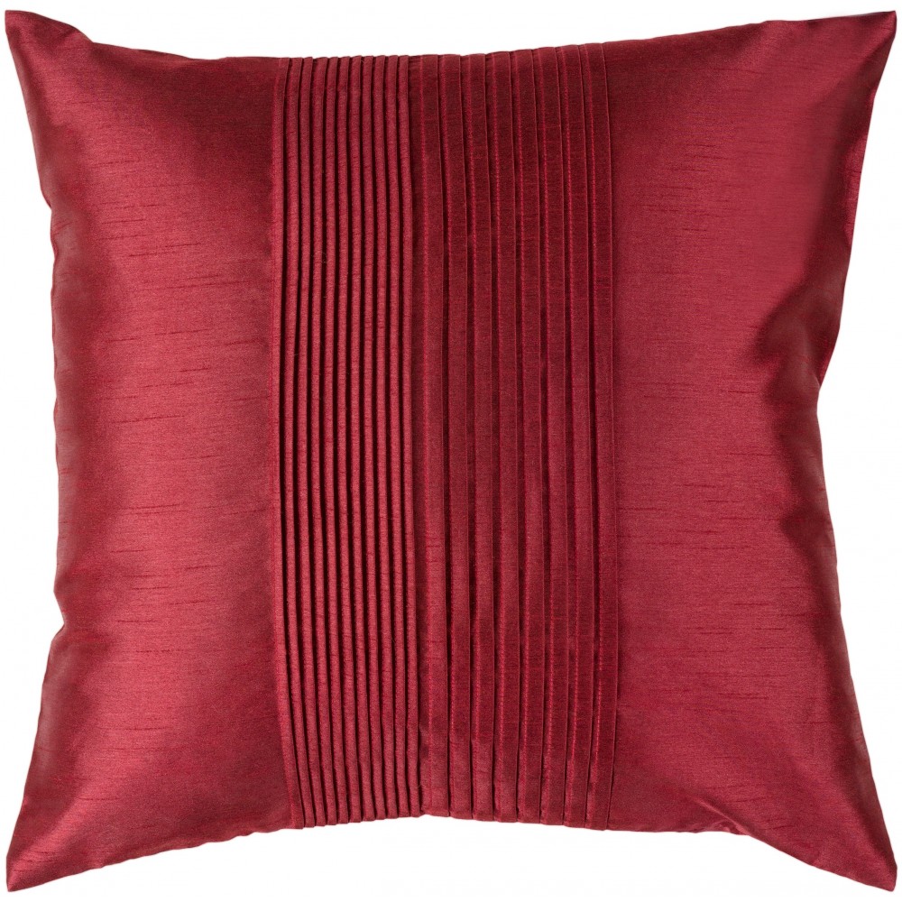 Surya Solid Pleated HH-026 18" x 18" Pillow Kit