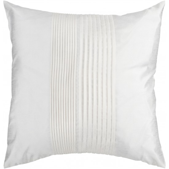 Surya Solid Pleated HH-017 22" x 22" Pillow Cover