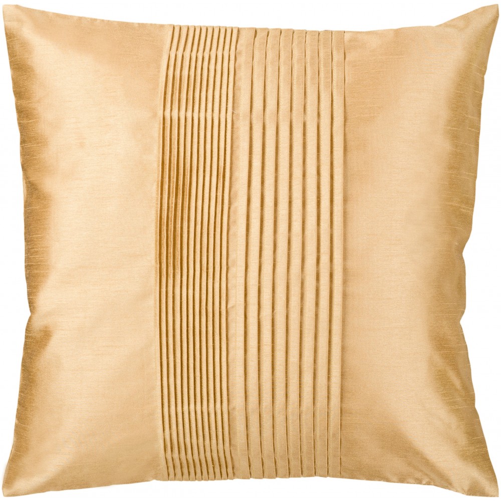 Surya Solid Pleated HH-022 22" x 22" Pillow Kit