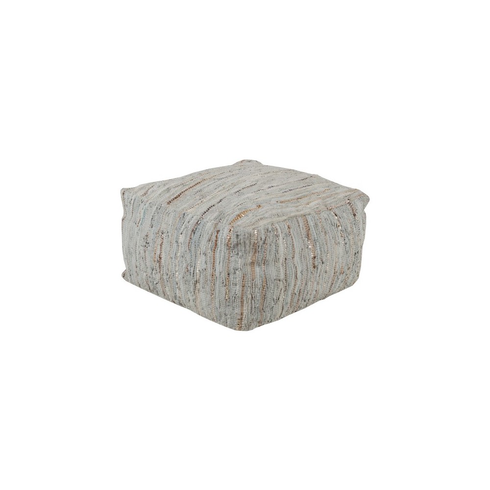 Surya Anthracite ATPF-002 13"H x 24"W x 24"D Pouf Surya Anthracite ATPF-002 13"H x 24"W x 24"D Pouf