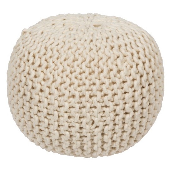 Surya DeSoto POUF-78 14"H x 18"W x 18"D Pouf