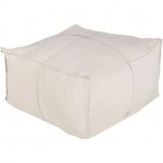 Surya Solid Linen SLPH-001 13"H x 24"W x 24"D Pouf