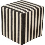 Surya Picnic PCPF-008 18"H x 16"W x 16"D Pouf